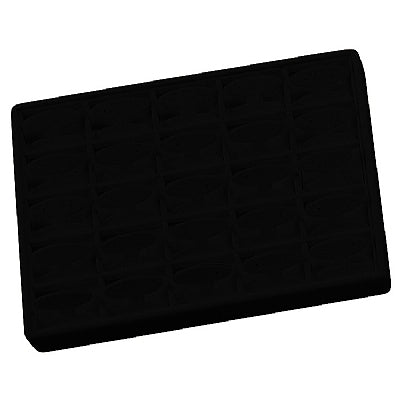 Stackable Leatherette Tray with 25 Earring Inserts