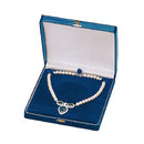 Leatherette Pearl Box with Gold Trim and Closure