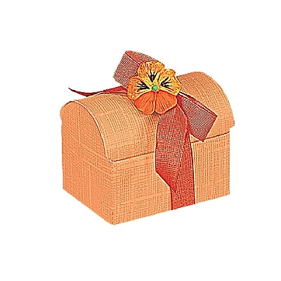Orange Linen Confection Boxes