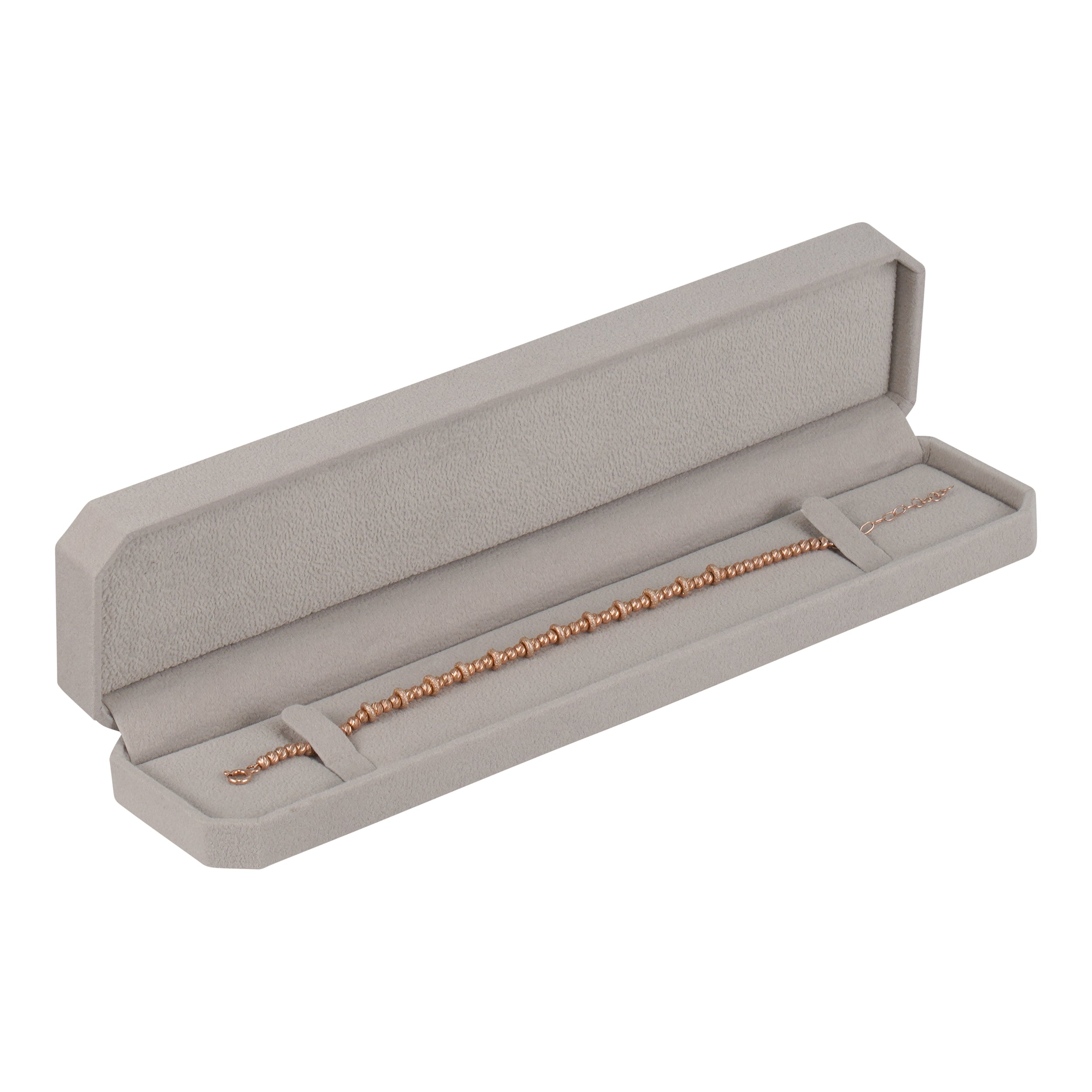 Bracelet Box Wrapped and Lined with Rich Nova Suede