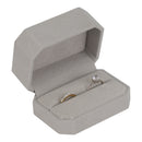 Double Ring Box Wrapped and Lined with Rich Nova Suede