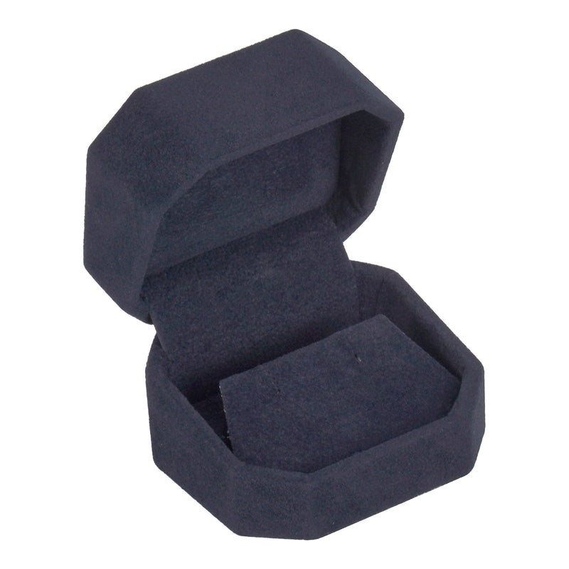 Single Earring Box Wrapped and Lined with Rich Nova Suede