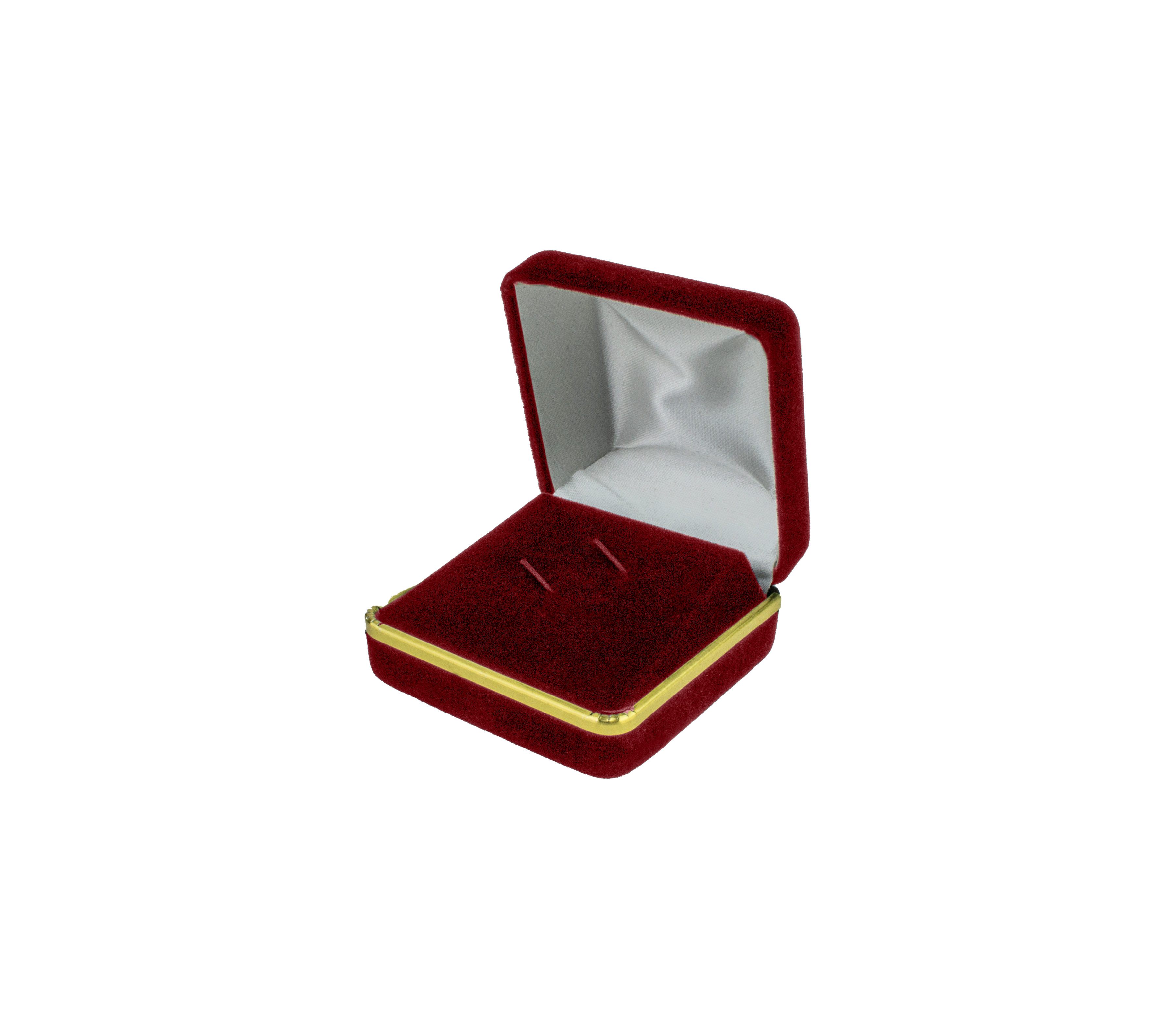 Velvet Tie Clip Box with Gold Rims and Matching Insert