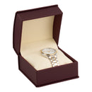 Leatherette Collar Watch Box Leatherette Interior with  Ribboned Packer