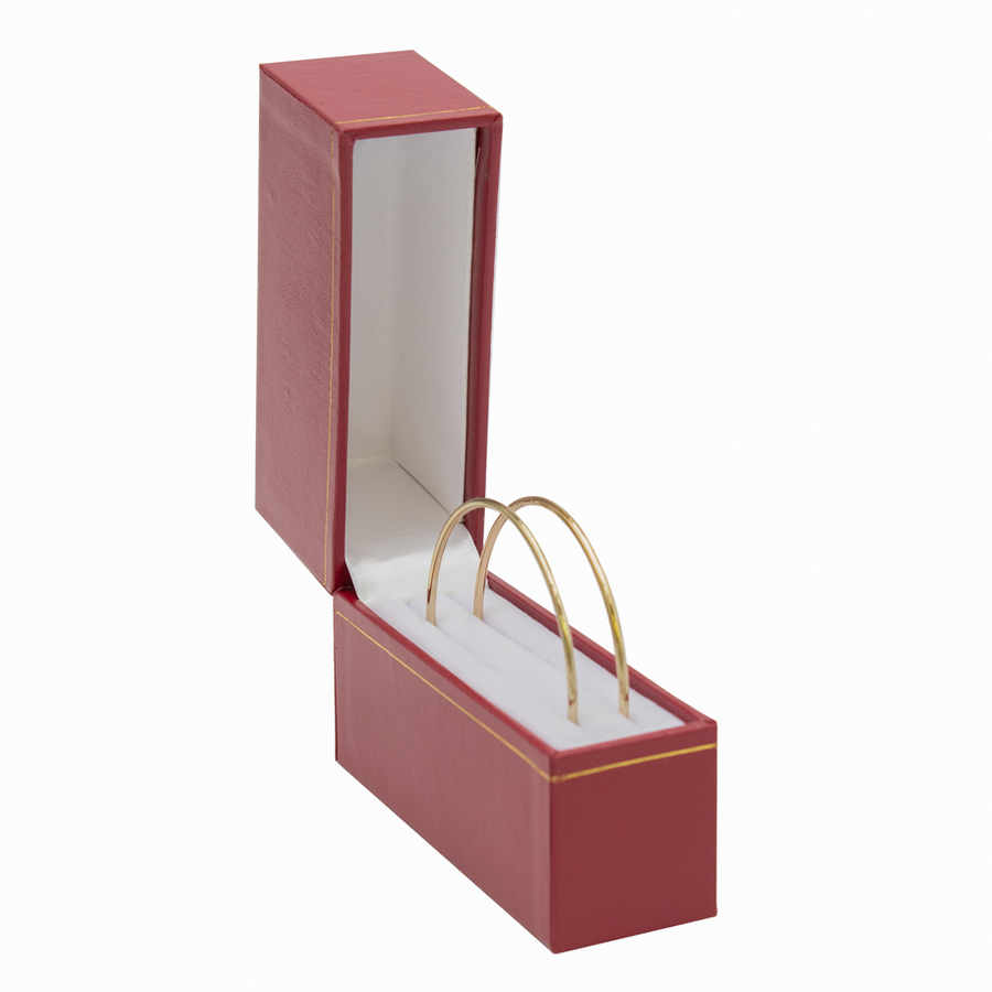 Paper Covered Double Bangle Large Hoop Earring Box