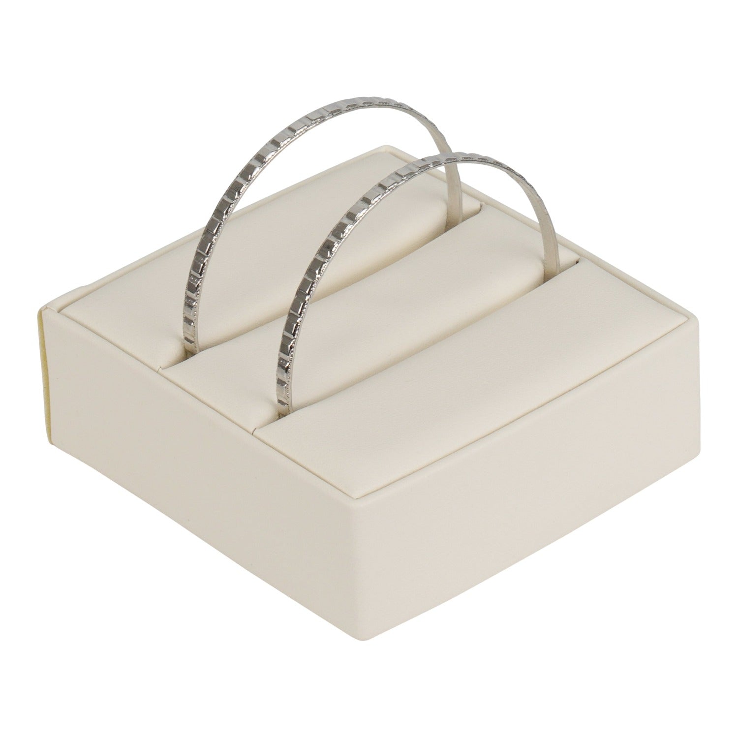 Leatherette Double Sided Hoop Earrings, Large Ring or Bangle Insert