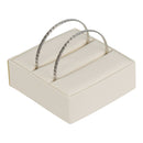 Leatherette Double Sided Hoop Earrings, Large Ring or Bangle Insert