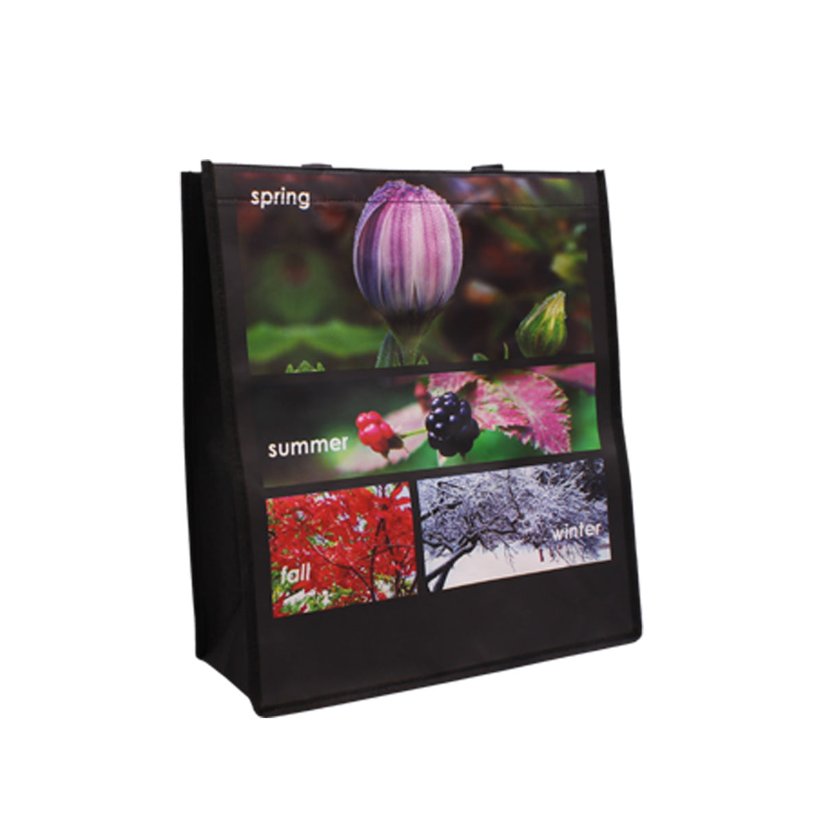 Seasonal Print Nonwoven Bag with Loop Handle