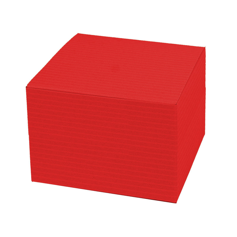 Red Pinstriped One-Piece Pop-Up Boxes