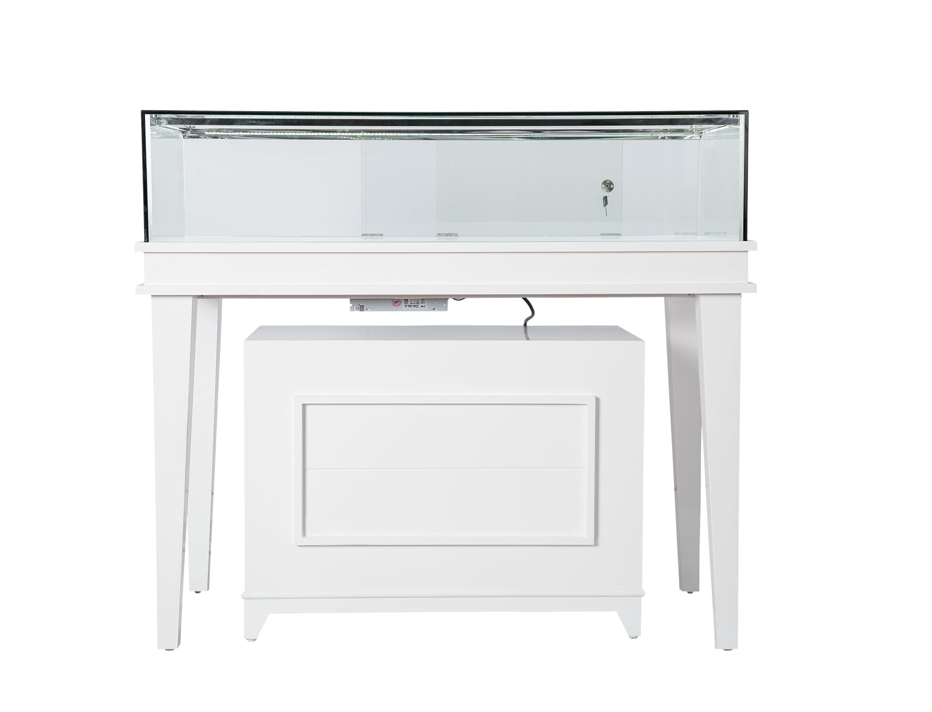 White Gloss Wooden Jewelry Showcase