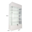 Jewelry Showcase with Backlit Customization and Four-Level Shelving