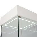 Glass Display Jewelry Showcase with LED Lighting System