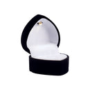Suede Heart Ring Box with LED Light
