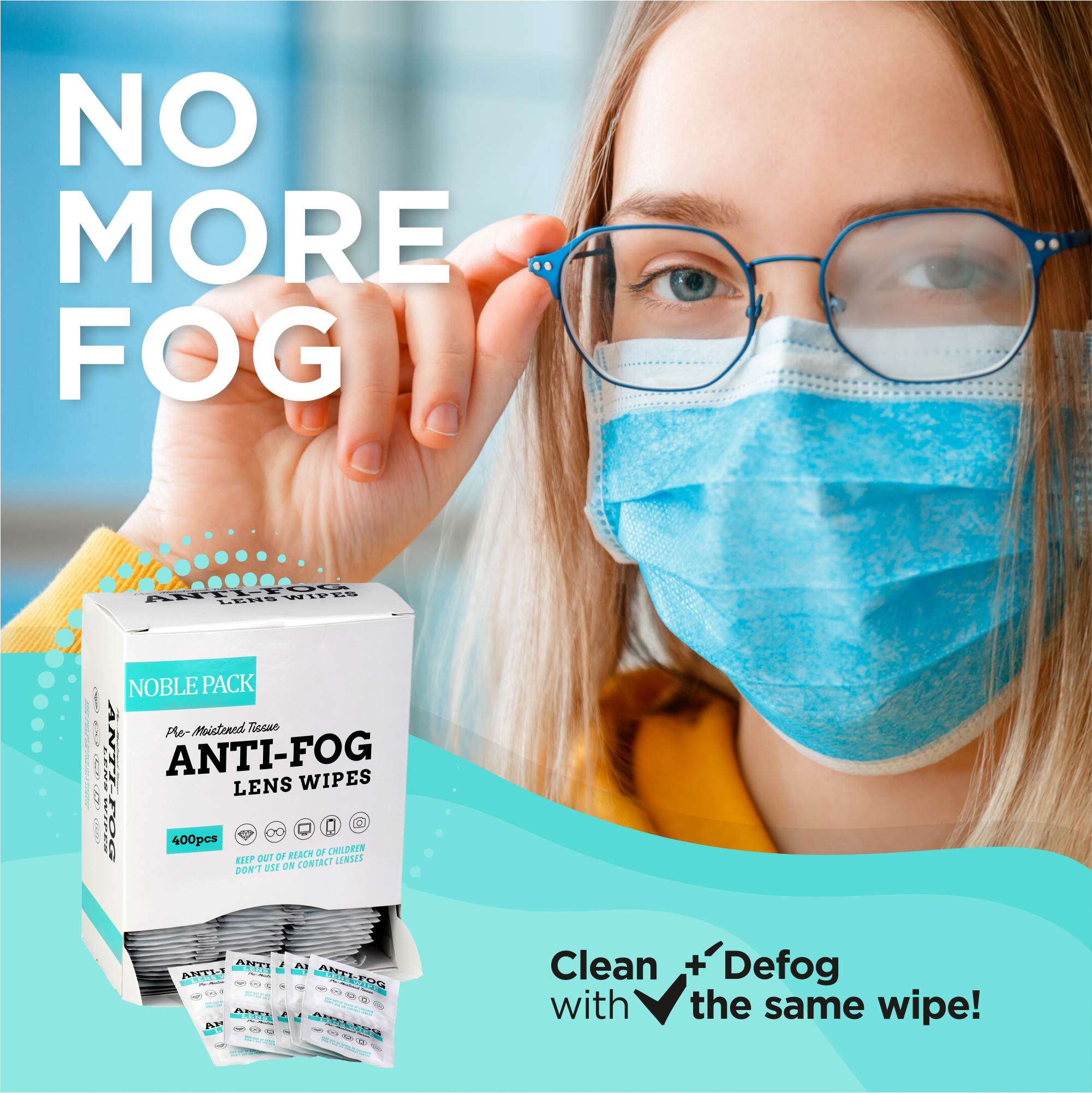 Anti Fog Lens Wipes