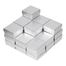 Silver and Gold Linen Cotton Filled Cardboard Box