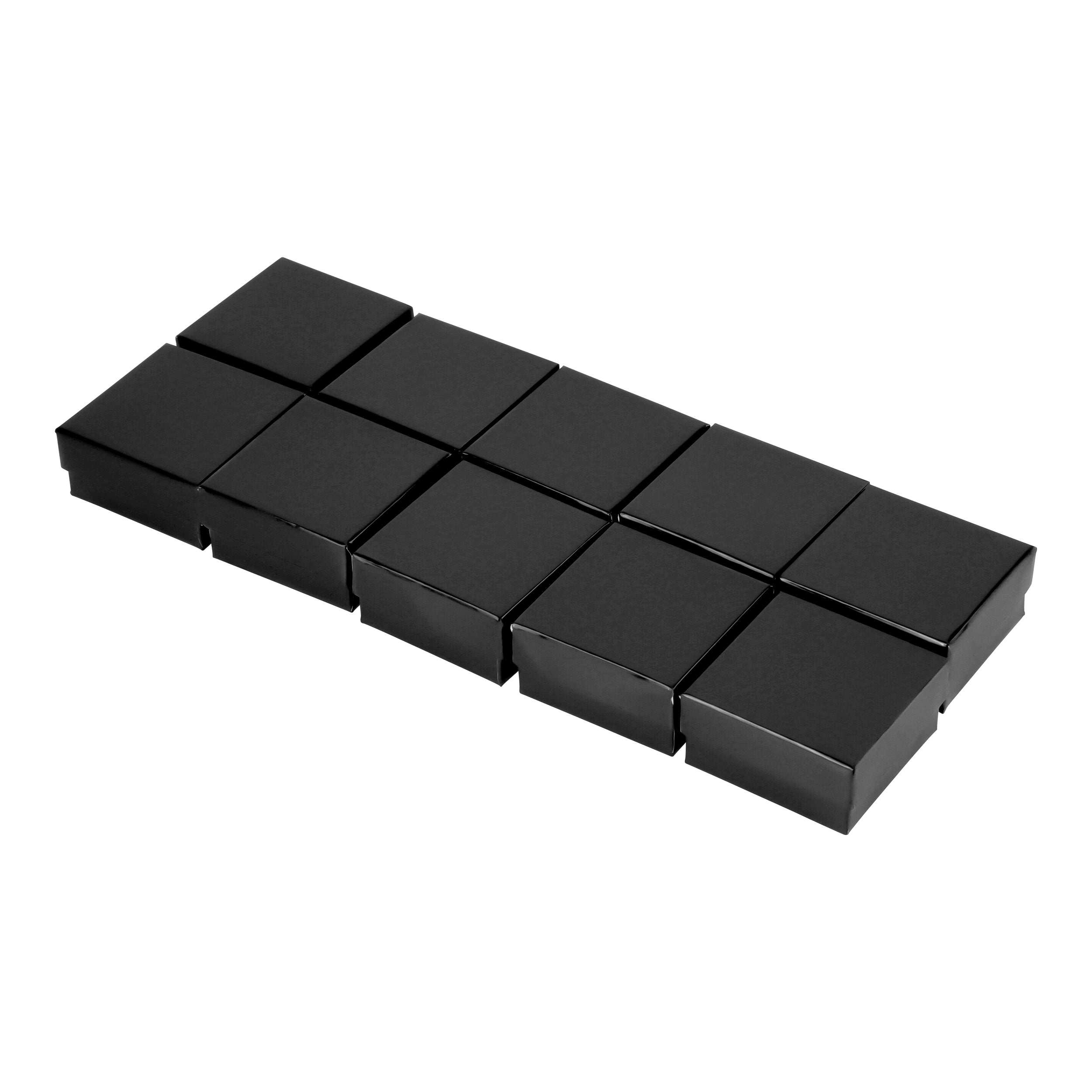 Black Gloss Cotton Filled Cardboard Boxes
