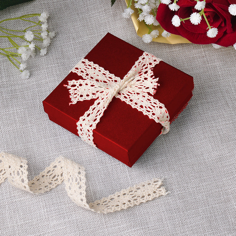 Cotton Filled Cardboard Earring-Pendant-Bracelet Box