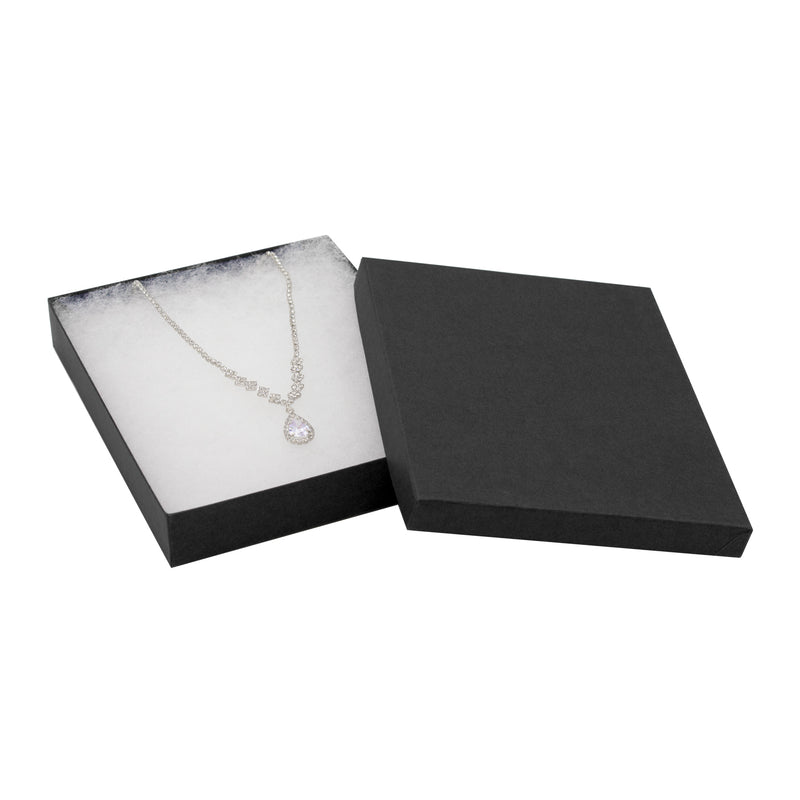 Cotton Filled Cardboard Pendant-Necklace-Set Box