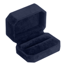 Double Ring Box Wrapped and Lined with Rich Nova Suede
