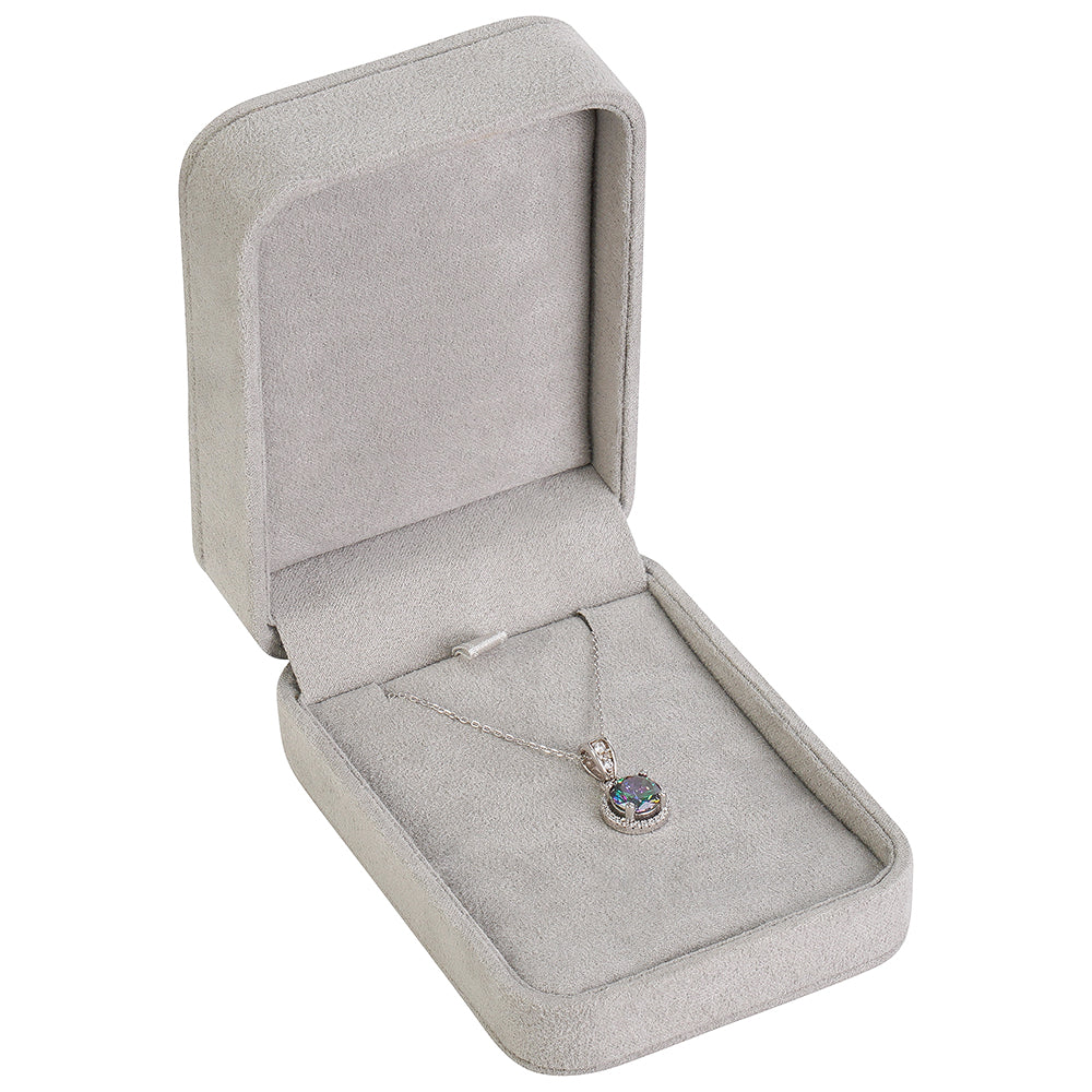 Squircle Suede Pendant Box