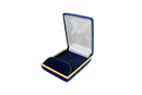 Velvet Large Earring Box with Gold Rims and Matching Insert