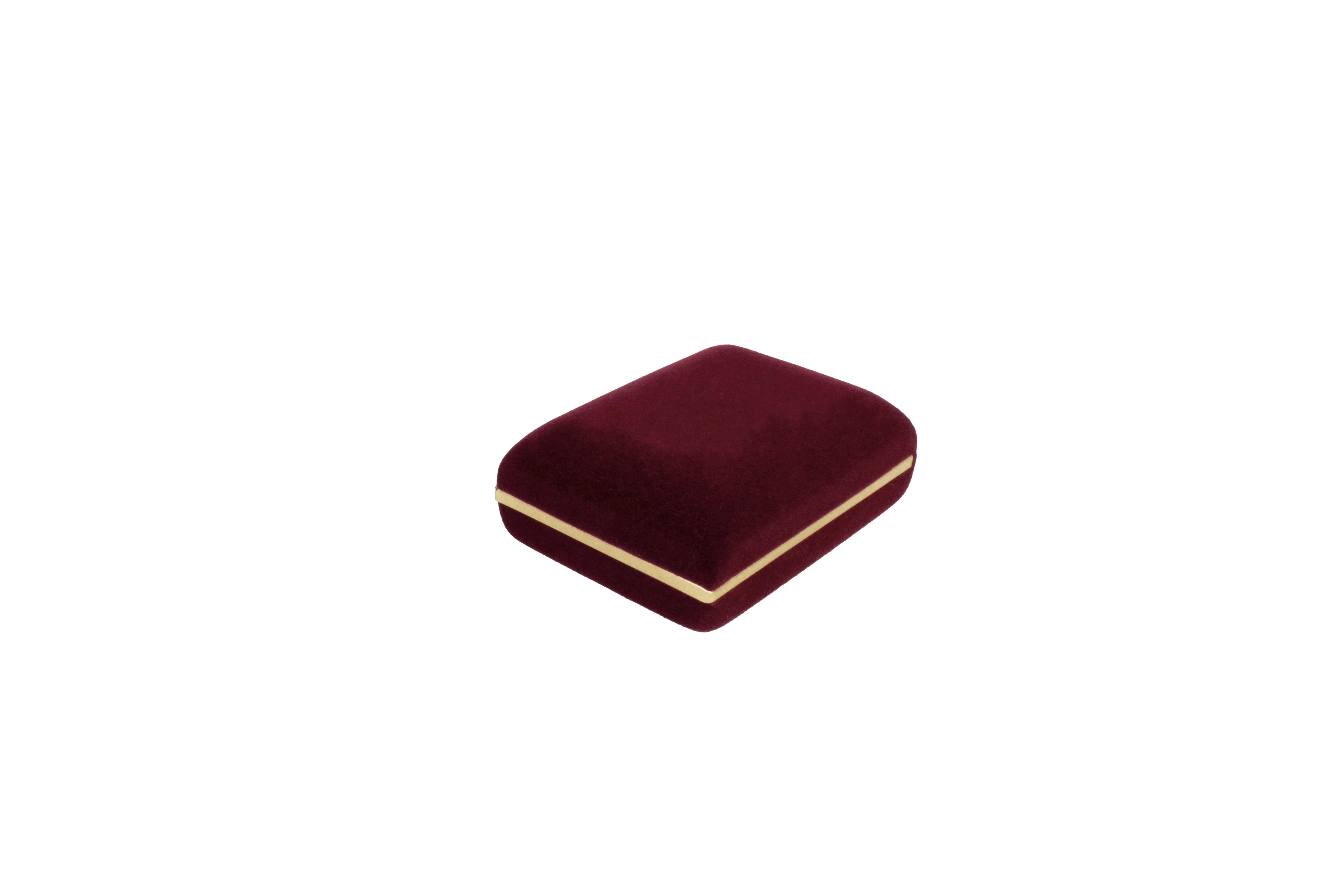 Velvet Large Earring Box with Gold Rims and Matching Insert