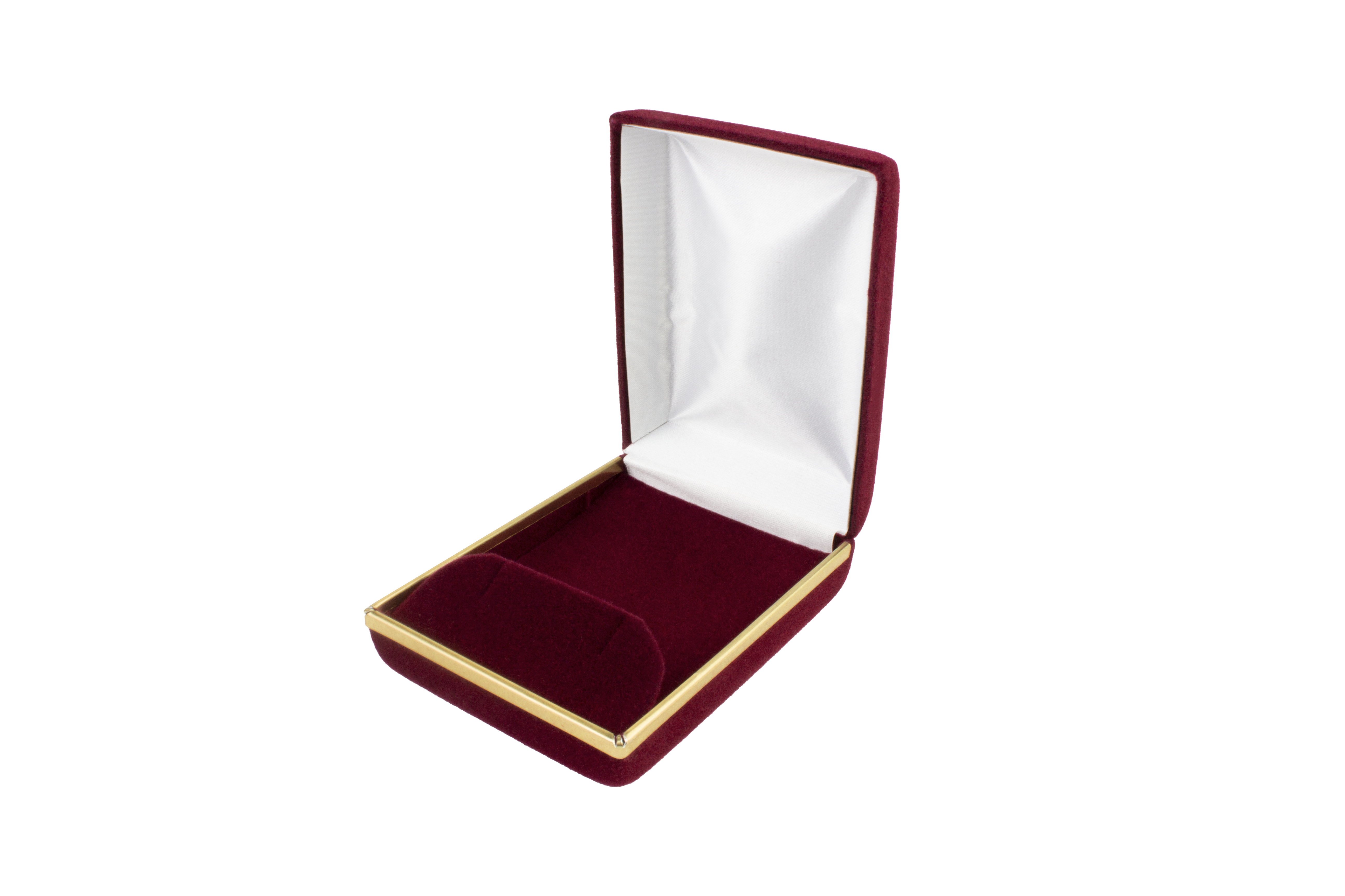 Velvet Large Earring Box with Gold Rims and Matching Insert