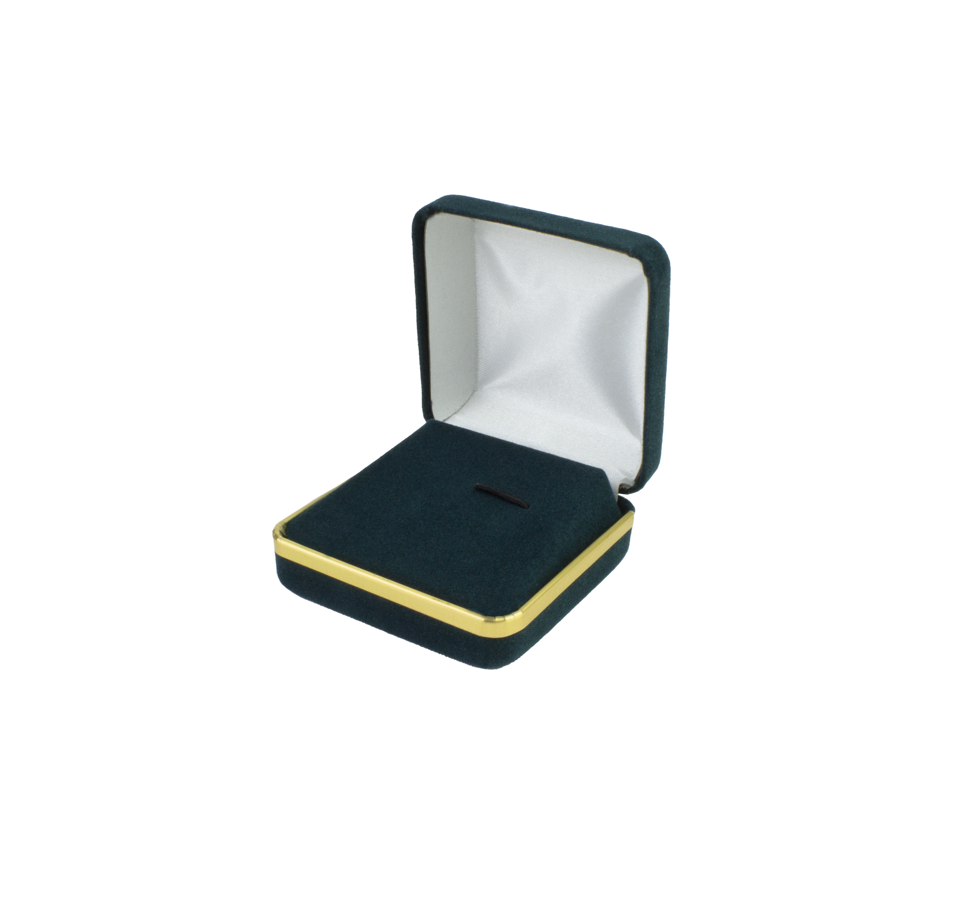 Velvet Tie Clip Box with Gold Rims and Matching Insert