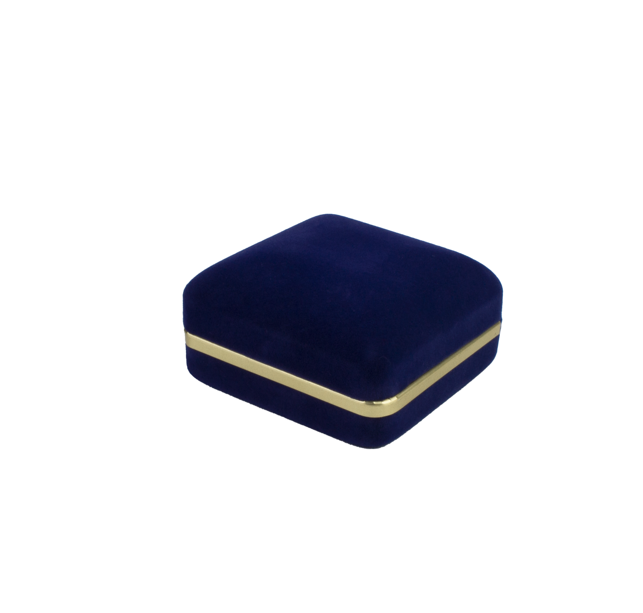 Velvet Tie Clip Box with Gold Rims and Matching Insert