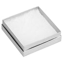 Silver and Gold Linen Cotton Filled Cardboard Box