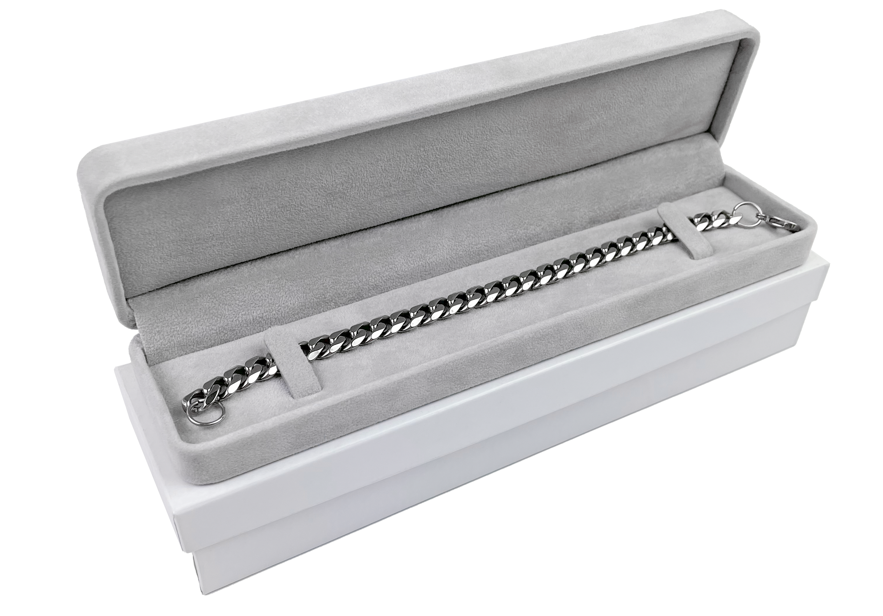 Bracelet Box Wrapped and Lined with Rich Nova Suede