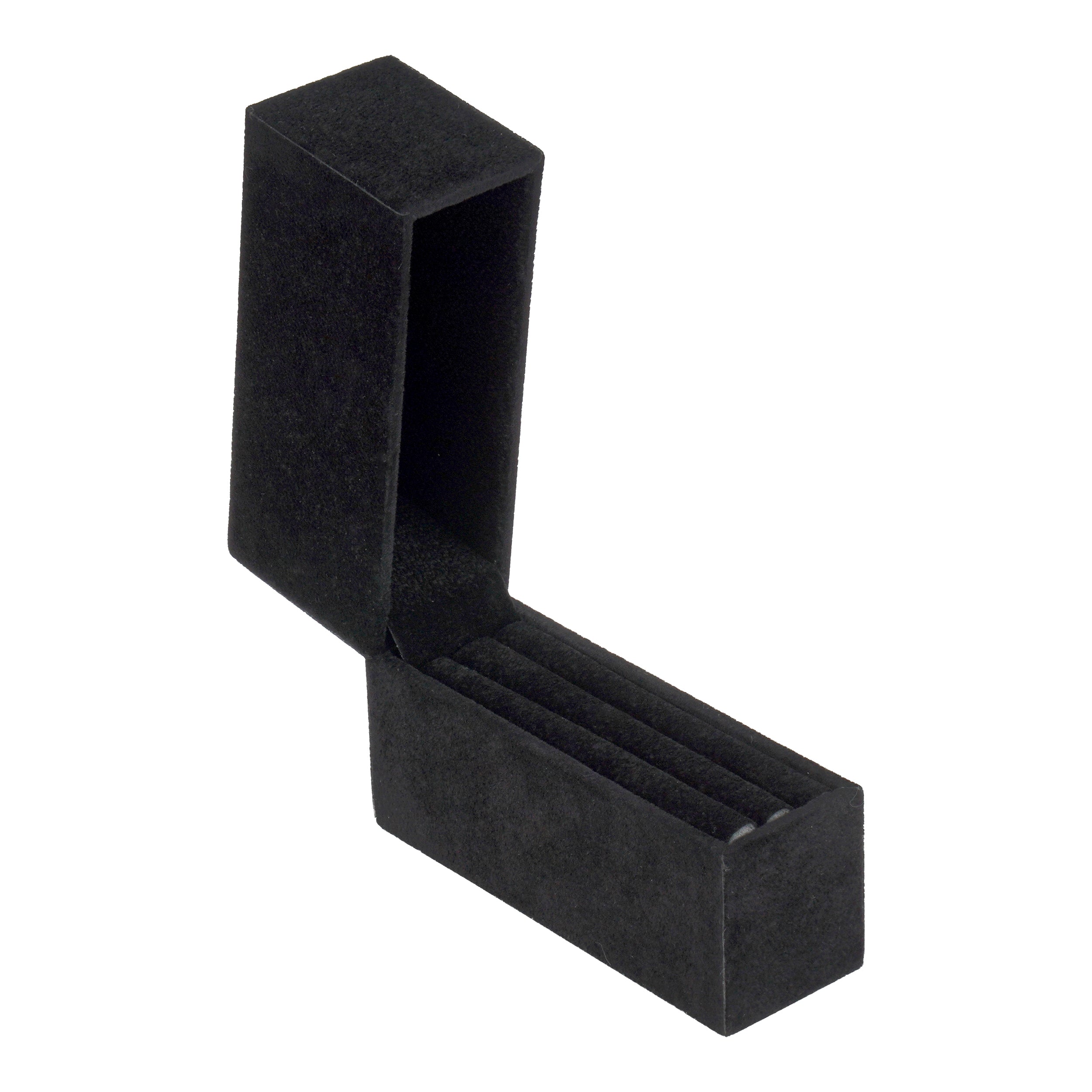 Vertical Large Hoop Box with Matching Suede Interior