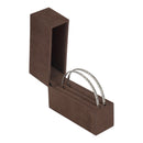 Vertical Large Hoop Box with Matching Suede Interior