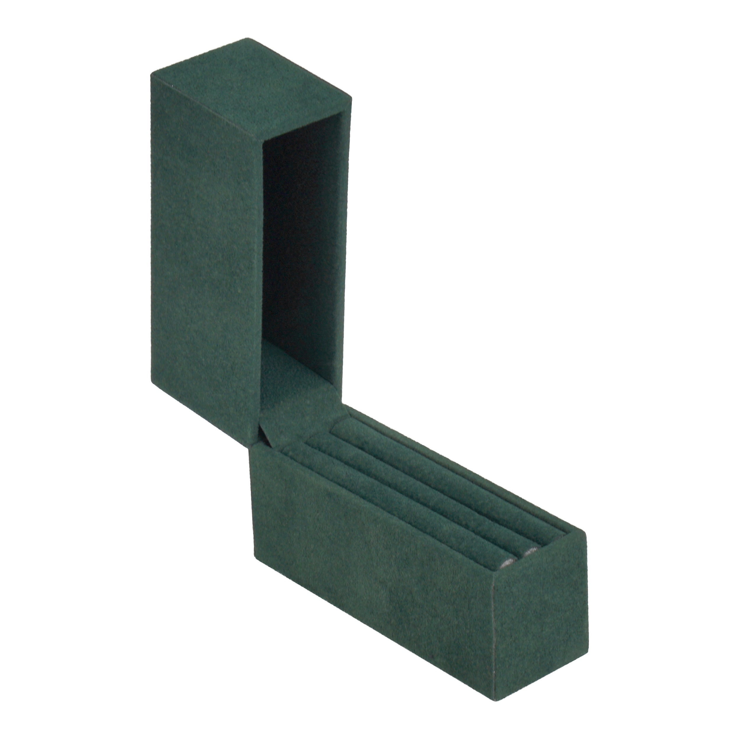 Vertical Large Hoop Box with Matching Suede Interior