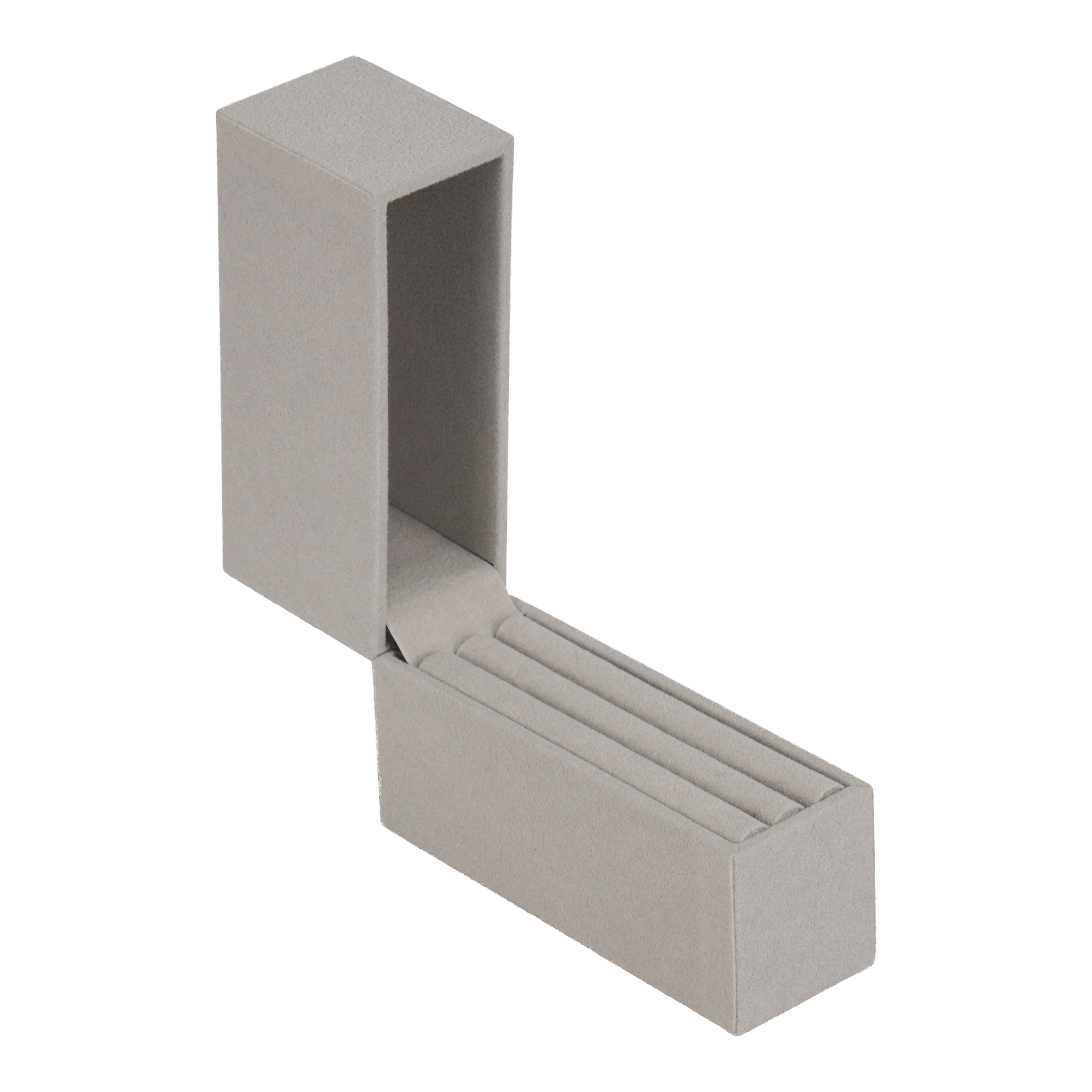 Vertical Large Hoop Box with Matching Suede Interior