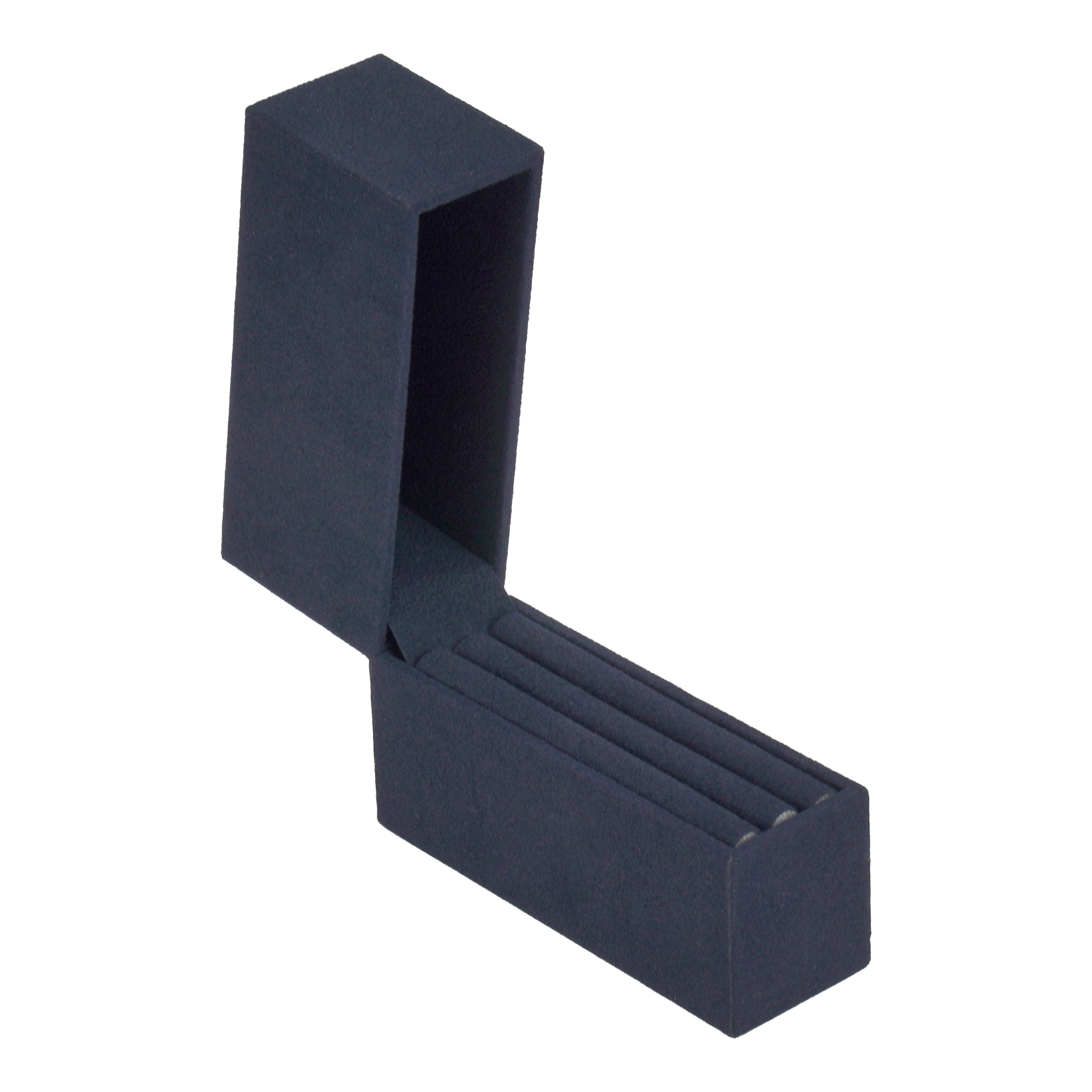 Vertical Large Hoop Box with Matching Suede Interior