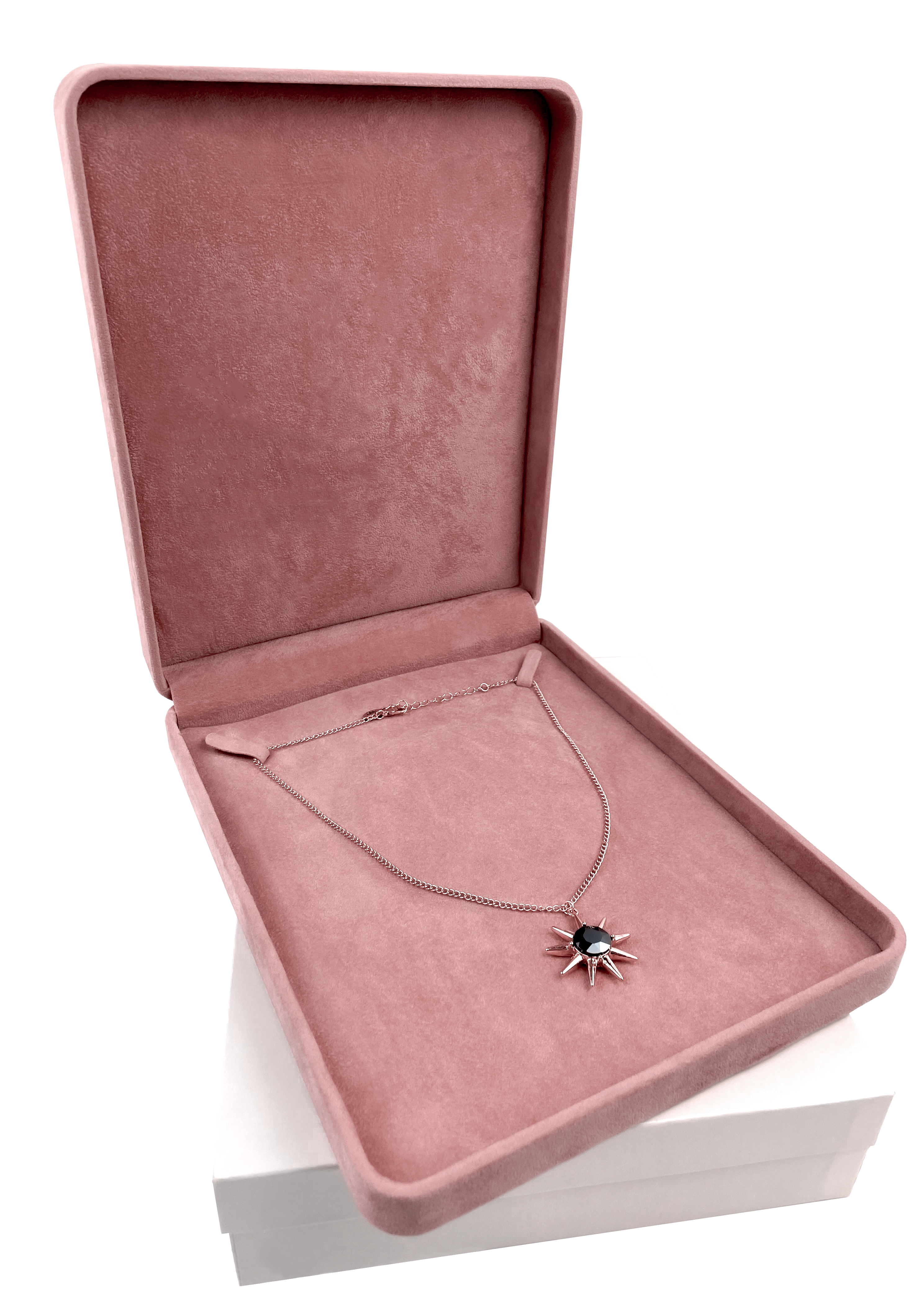 Large Set Box Wrapped and Lined with Rich Nova Suede