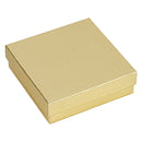 Silver and Gold Linen Cotton Filled Cardboard Box