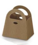 Natural Ribbed Confection Boxes