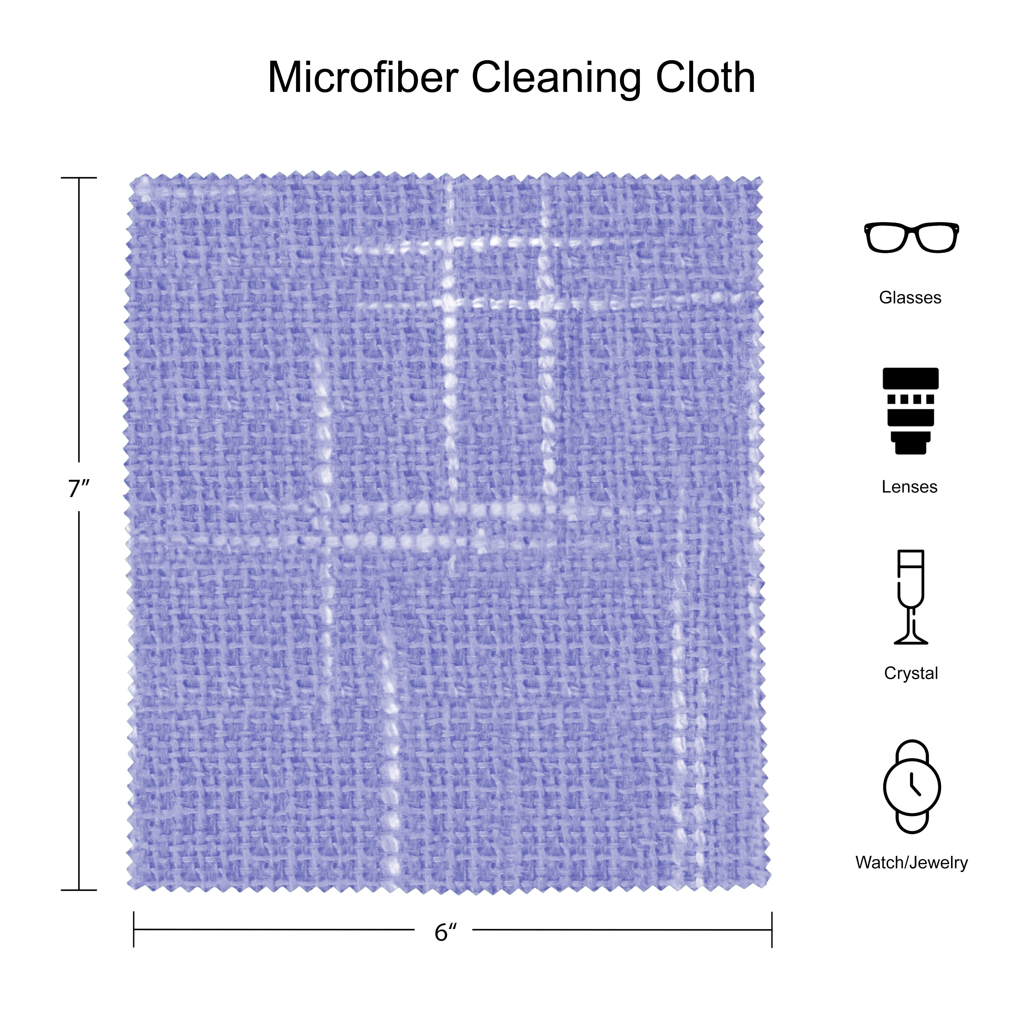 Lined Fabric Medium Case With Matching Cloth