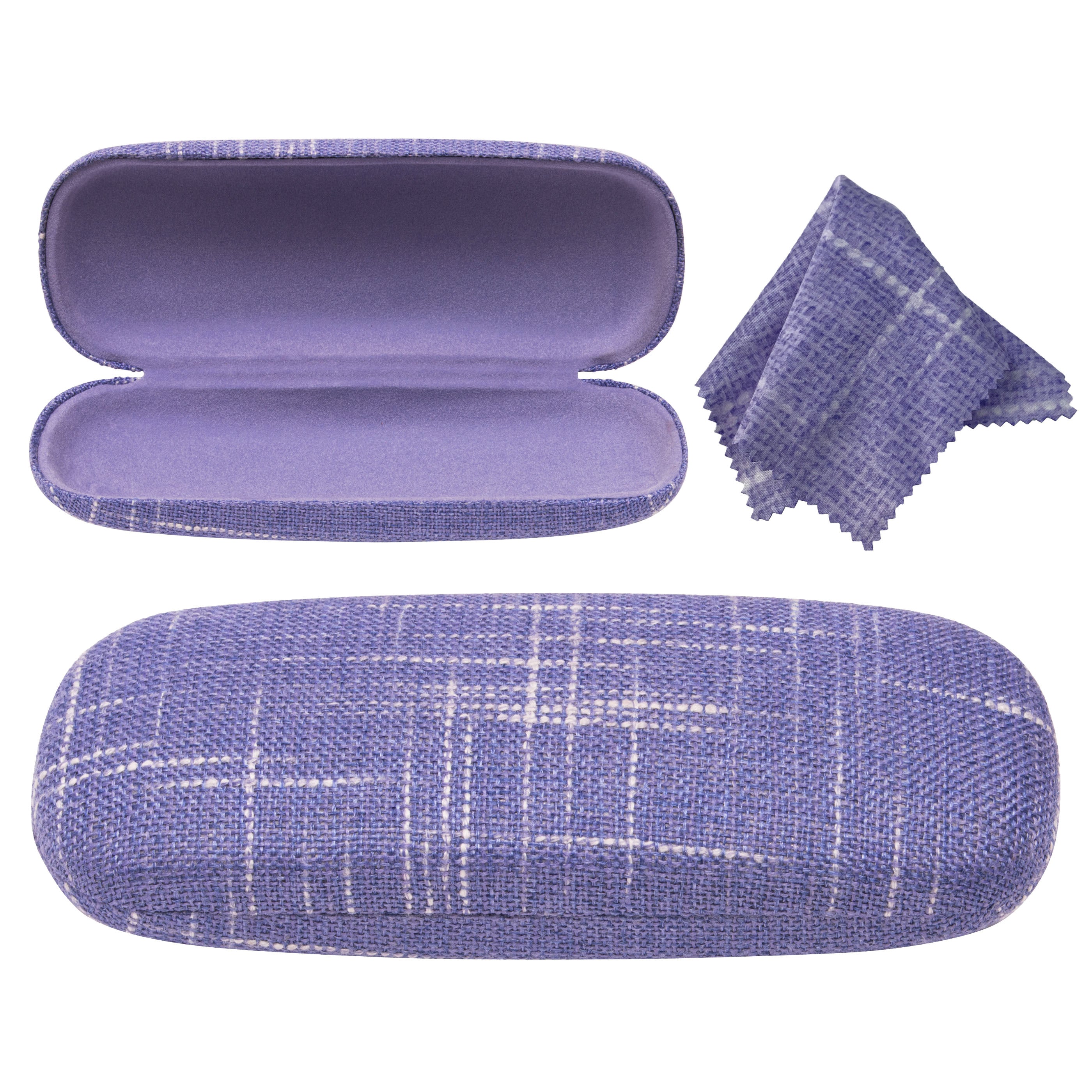 Lined Fabric Medium Case With Matching Cloth