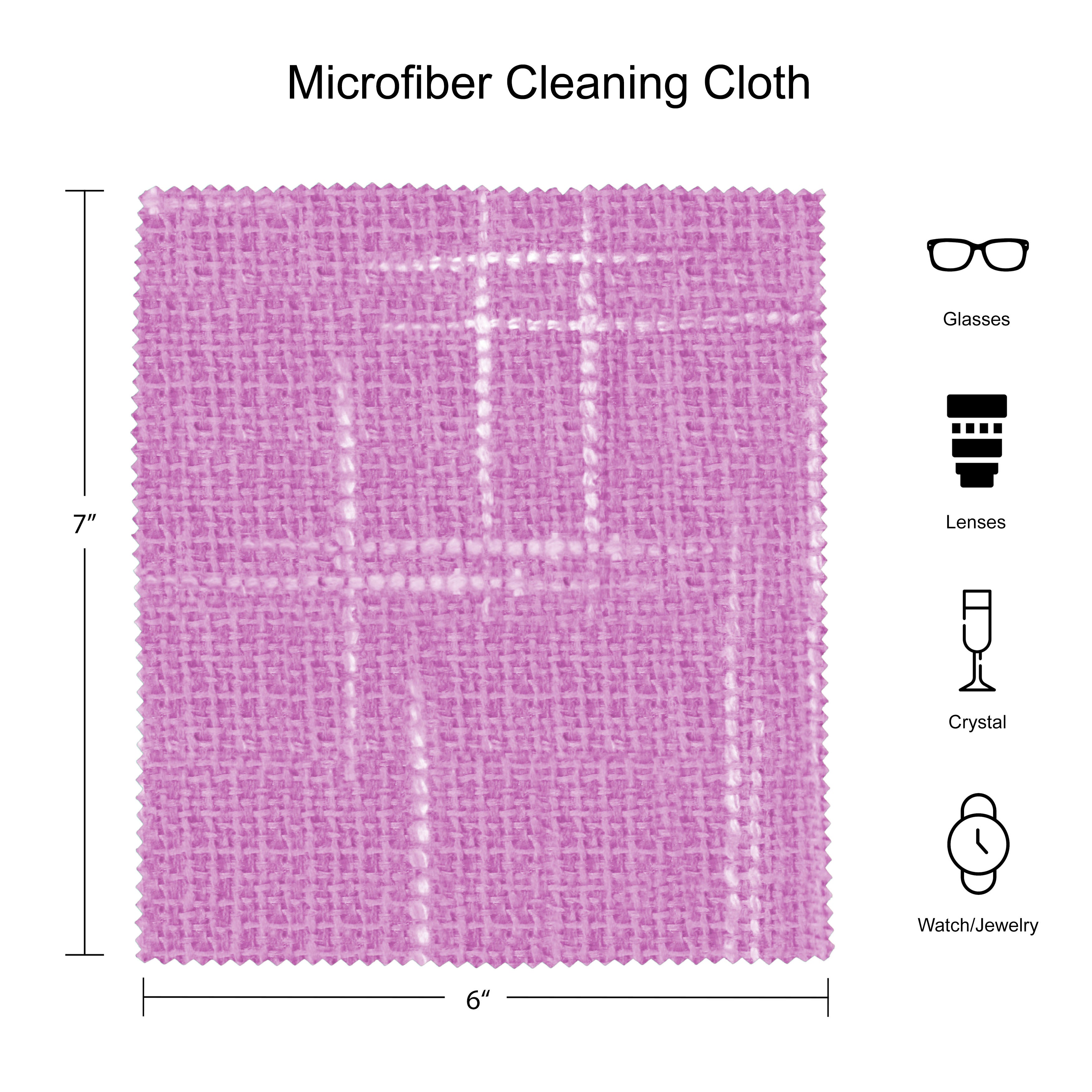 Lined Fabric Medium Case With Matching Cloth