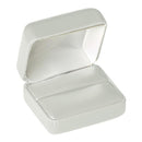Leatherette Double Ring Box with Matching Leather Feel Inserts
