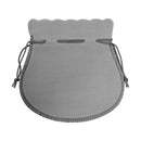 Round Suedine Pouch