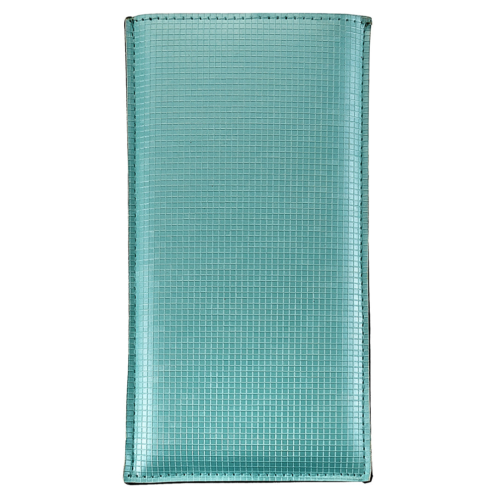 Metallic Checkered Textured Slip-In Eyewear Case