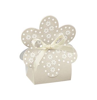 Ivory Dots Confection Boxes