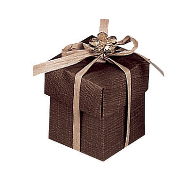 Chocolate Linen Confection Boxes
