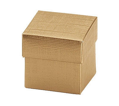 Gold Linen Confection Boxes