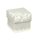 Silver and White Lace Confection Boxes