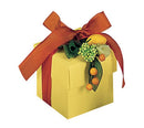 Yellow Linen Confection Boxes